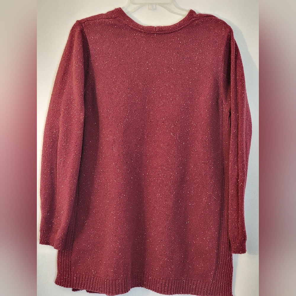 J. Jill V-Neck Long Sleeve Cotton Tunic Sweater Size M/L(?) - Picture 6 of 9